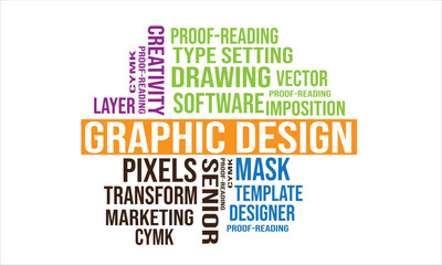 Graphic Design Word Background