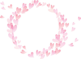 バレンタイン 水彩ハートのフレーム、背景