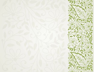 Fototapeta premium wedding card design, traditional paisley floral pattern , royal India 