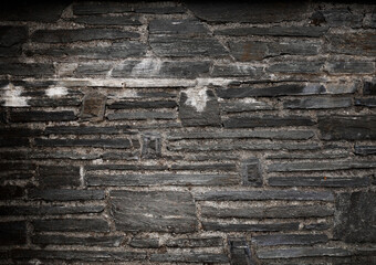 Brick stone sand wall gray textured background