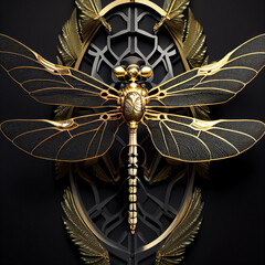 dragonfly artdeco specimen