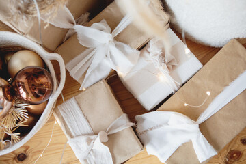 Christmas interior in boho style © Oleksandra