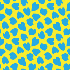 Heart shape seamless pattern design