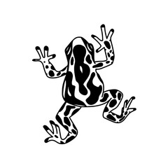 Frog silhouettes vector image