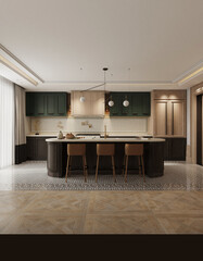 modern kitchen interior