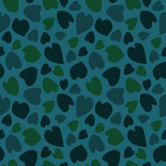 Heart shape seamless pattern design