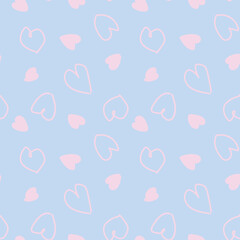 Heart shape seamless pattern design