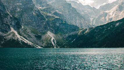 The view of the lake Morskie Oko in the Tatra mountains, Poland © Bogdan