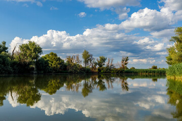 The Lakes and Canals of the Danube Delta in Romania