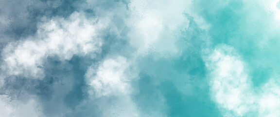 blue watercolor and bokeh paper texture. beautiful dark gradient hand drawn by brush grunge background. watercolor wash aqua painted texture close up, grungy design. blue nebula sparkle star universe.