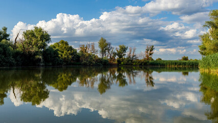 The Lakes and Canals of the Danube Delta in Romania