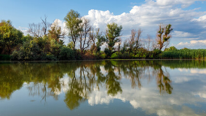 The Lakes and Canals of the Danube Delta in Romania
