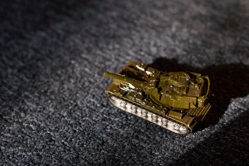 Toy RC model tank of the Second World War