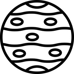 Jupiter Vector Icon Design Illustration