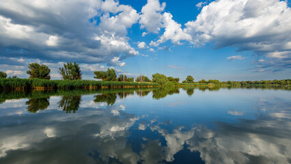 The Lakes and Canals of the Danube Delta in Romania