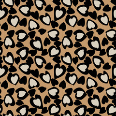 Heart shape seamless pattern design