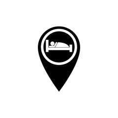 Hotel map pointer icon