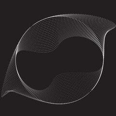 Abstract oval Lines Background with geometric circles . Vector rotating ellipse Line Design . Poster template . Concentric circles logo .Minimal art 