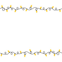 LED Christmas light seamless background.