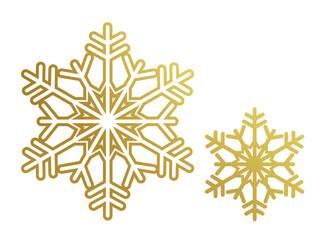 Gold snowflake element, falling snow, winter theme design, christmas, holiday, isolated, contrast icon, luxury particle, icon, cold pattern, xmas idea - 550848743