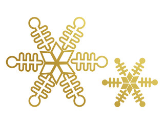 Gold snowflake element, falling snow, winter theme design, christmas, holiday, isolated, contrast icon, luxury particle, icon, cold pattern, xmas idea
