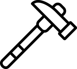 Pick hammer Vector Icon Design Illustration