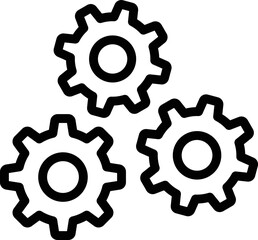Gears Vector Icon Design Illustration