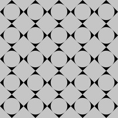 Seamless abstract black and white geometric pattern