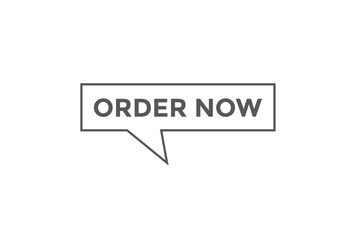 Order now button. web banner template Vector Illustration