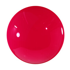 3d png circle sphere element. Viva magenta color of the year 2023