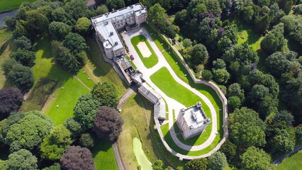 Appleby in Westmorland market town in Cumbria England aerial drone view