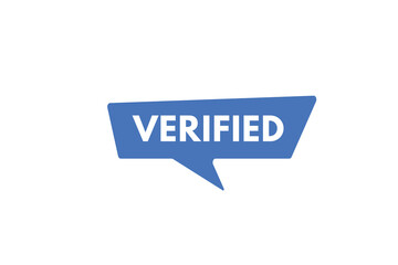 verified text Button. verified Sign Icon Label Sticker Web Buttons
