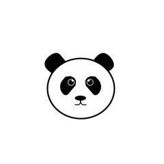 Panda concept icon design stock illustration