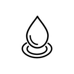 Drop water icon vector logo design template