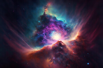 Abstract cosmos, space nebula as a background or wallpaper
