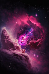 Space nebula as a background or wallpaper