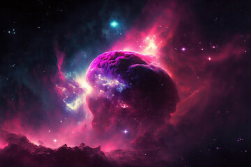 Space nebula as a background or wallpaper