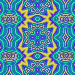 3d effect - abstract kaleidoscopic geometric color gradient  pattern 