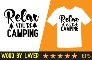 Camping t shirt vector design