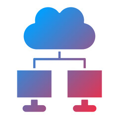 Cloud computing Icon Style