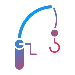 Fishing Rod Icon Style