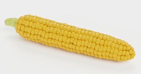 Realistic 3D Render of Corn