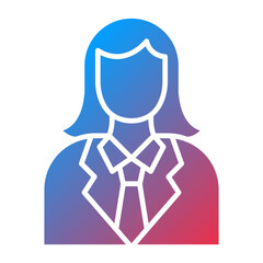 Lady Lawyer Icon Style