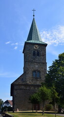 Fototapeta na wymiar Historical Church in the Town Steinhude, Lower Saxony