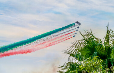 Fototapeta premium Frecce Tricolori air show