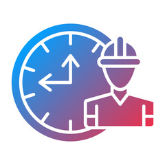 Obraz premium Working Hours Icon Style
