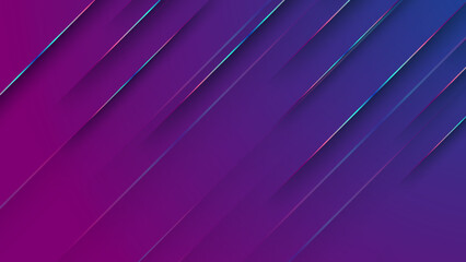 Modern dark blue and purple gradient background with diagonal light and shadow. Vector illustration abstract graphic design banner pattern presentation background wallpaper web template.
