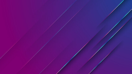 Modern dark blue and purple gradient background with diagonal light and shadow. Vector illustration abstract graphic design banner pattern presentation background wallpaper web template.