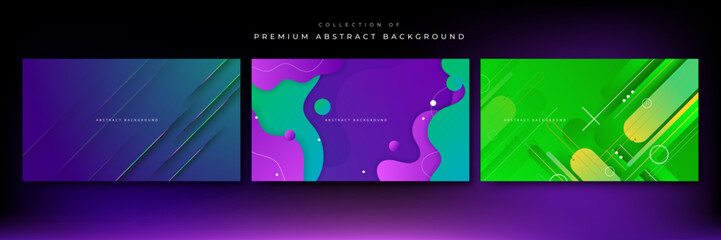 Modern abstract background with colorful gradient composition and 3d dynamic concept. Vector illustration. Minimal color gradient texture banner template.