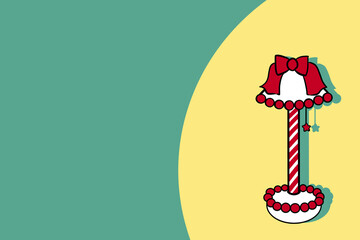 lamp letter paper girly stylish illustration pretty lamp